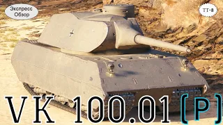 WOT.(Гайд) Экспресс Обзор на VK 100.01 (P) 🔽🐭 Немецкий тяжёлый танк  8-го уровня