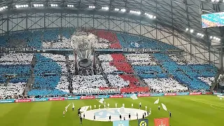 OM Brest 30 ans de la victoire en champions League. tifo incroyable.