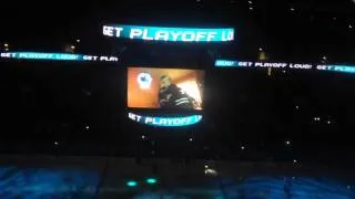 Sharks vs. Kings, 2014 playoff Round 1, Game 2, SAP Center pre-game intro