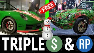 GTA 5 - CHRISTMAS Event Week - TRIPLE MONEY - Snow, New Weapons, Vehicle Discounts, & More!