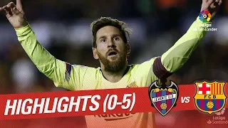 Highlights Levante UD vs FC Barcelona (0-5)