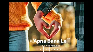 Apna Bana Le - ( slowed plus reverb) | Bhediya| Varun Dhawan, Kriti Sanon | Arijit Singh| halfslowed