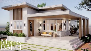 Simple and Elegant Modern Bungalow House Design | 2-Bedroom