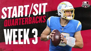 2021 Fantasy Football - MUST Start or Sit Week 3 Quarterbacks ( QBs ) -  Every Match Up!!!