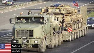 Hundreds Of US Heavy Equipment And Military Trucks Deployed in Major NATO Exercise