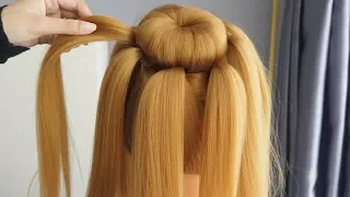 New Latest Hairstyle For Party - Easy Bun Hairstyle For Wedding