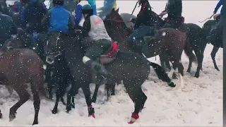 ЖАҢАҚАЛА ЖӘНЕ ЖӘНІБЕК АУДАНДАРЫНЫҢ ҰЙЫМДАСТЫРУЫМЕН ЖАППАЙ КӨКПАР