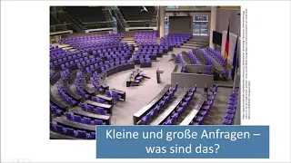 Kleine und große Anfrage im Bundestag - Was sind das eigentlich? (Politik erklärt)