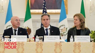 WATCH: Blinken meets with counterparts from Mexico and Guatemala to deal with 'historic' migration