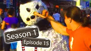 Scary Snowman Prank Backfires On Jersey Shore