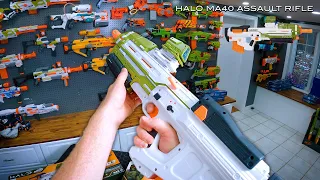NERF GUN Halo MA40 Assault Rifle!