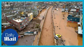 Devastated Turkey hit with furious floods after earthquakes