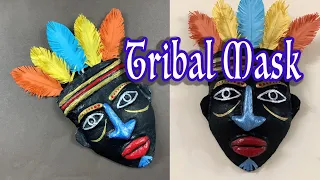 Tribal mask from waste bottle / DIY / Wall decor/ Mask Wall Hanging /