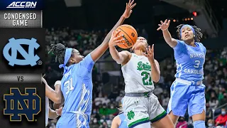 North Carolina vs. Notre Dame Condensed Game | 2021-22 ACC Women’s Basketball