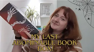 My last Abominable Book Club book box (for now!) | October 2023