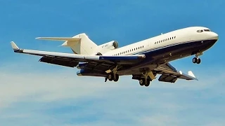 [FullHD] *RARE* VIP Boeing 727-100 landing & takeoff at Geneva/GVA/LSGG