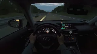 2020 LEXUS IS 300H HYBRID 223 PS NIGHT POV AUTOBAHN DRIVE A81 BLACK FOREST (60 FPS) (GPS)