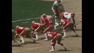 Steve DeBerg's first career TD pass - 49ers @ Browns 1978
