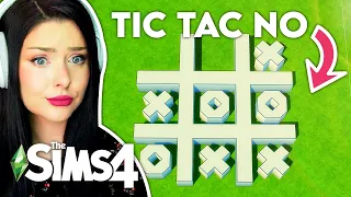 I Tried this TIC-TAC-TOE SHELL CHALLENGE in The Sims 4??? 🤯Sims 4 EXTREME Build Challenge🤯