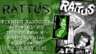RATTUS: Finnish Hardcore (demos ´81-´83) tape REISSUE * 2022 *