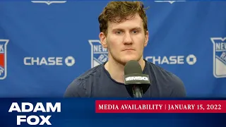 New York Rangers: Adam Fox Postgame Media Availability | Jan. 15, 2022