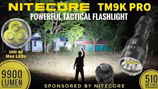 Nitecore TM9K Pro - Powerful Tactical Flashlight with 3 x UHi 40 Max LEDs  & Comparison with EDC35