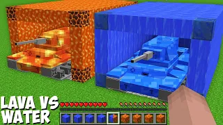 WHICH TANK is BETTER LAVA TANK vs WATER TANK in Minecraft ? LAVA VS WATER !