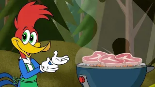 Woody's barbecue problems | Woody Woodpecker