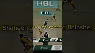 shaheen afridi finishes off in his style #shorts