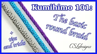 Kumihimo 101: The basic round braid