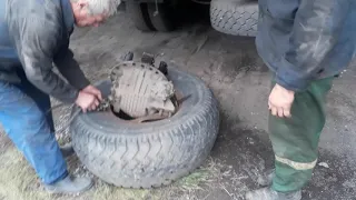 Нашли прослабленное седло в голове Камаз и отвез редуктор в колхоз мужикам!