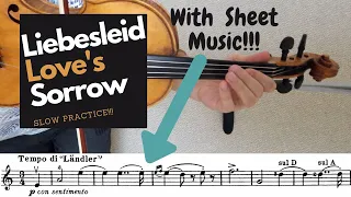 Liebesleid (Love's Sorrow) - Fritz Kreisler (Slow Practice Included!)