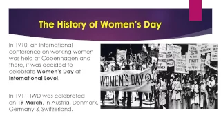 International Women's day - Educational Video