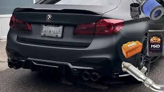 BMW 540i M Sport (G30-B58) Gets Down Pipe / Tune / Intake / Quad Exhaust Tips