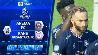 Hasil Pertandingan - Arema FC VS Rans Nusantara FC | BRI Liga 1 2022/2023