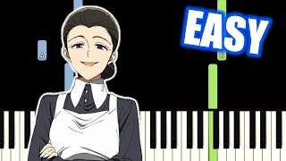 Yakusoku no Neverland Episode12 Finale OST - Main Theme / "Isabella’s Lullaby" - EASY Piano Tutorial