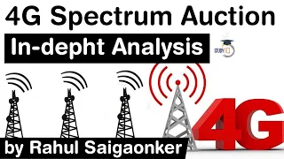 4G Spectrum Auction 2021 - Indepth analysis of 4G telecom spectrum bidding 2021 #UPSC #IAS