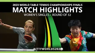 Sun YingSha vs Elizabeta Samara  | WS R32 | 2023 ITTF World Table Tennis Championships Finals