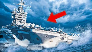 How do Aircraft Stay On Carriers During EXTREME Storms!?