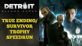 Detroit Become Human In 7 Hours 🤖 | True Ending And Survivor Trophy Speedrun | 28 STAB WOUNDS!!!