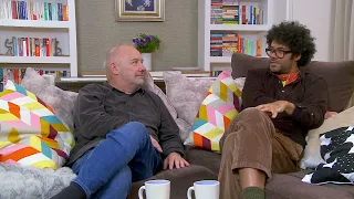 Bob Mortimer and Richard Ayode talking about sharks on Celebrity Gogglebox For Stand Up To Cancer