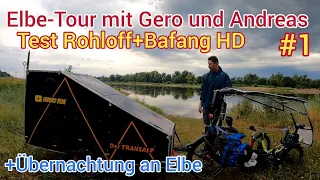 Test Bafang HD+Rohloff/Tour mit Gero und Andreas/Elbe