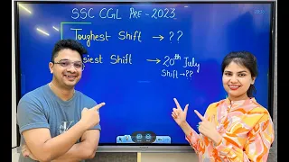 SSC CGL 2023 Expected cut off | Toughest shift & Easiest Shift | Safe attempts Aman Sir & Barkha Mam