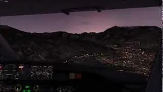 Innsbruck LOWI visual approach and landing rwy 8 (fs2004)
