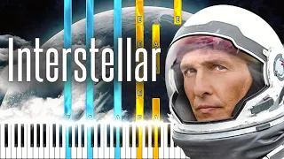 Day One Interstellar Hans Zimmer - Piano Tutorial (SHEET MUSIC)