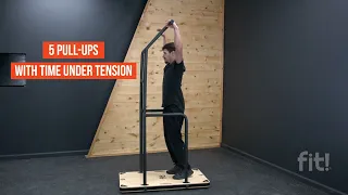 Fit! Home Gym: Effective 15-Minute Back, Tricep, Workout: Pull-Ups, and Hanging Windshield Wipers