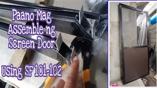 Paano Mag Assemble Ng Screen Door/Complete Tutorial (Tagalog)