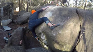 Graviton 7a - Roche aux Sabots (fontainebleau)