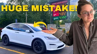 REALITY of Car Camping at Truck Stops | Tesla Camping Kicked Out!