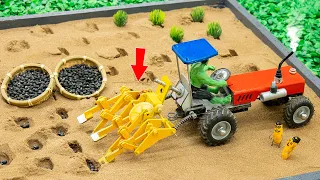 Top the most creatives science projects part #6 Sunfarming ! DIY tractor automatic plough machine